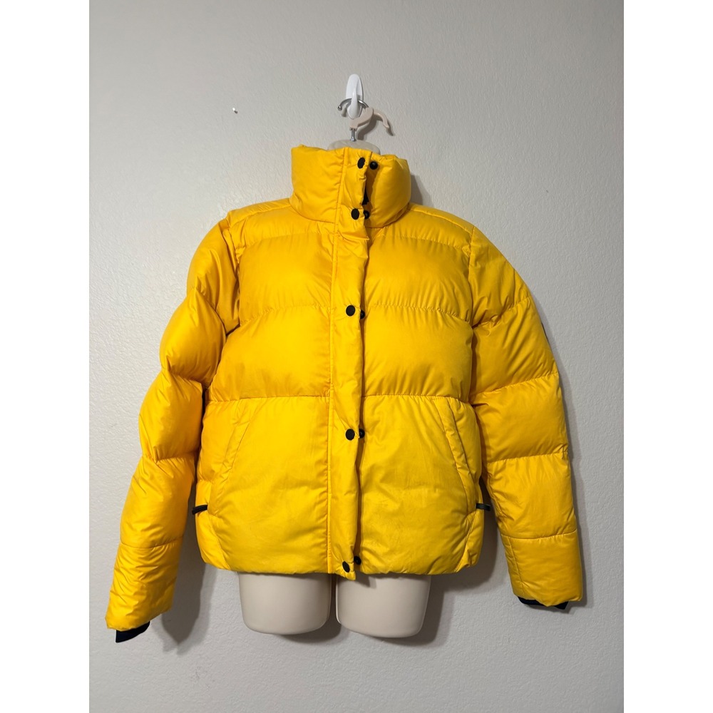 Outdoor Research Coldfront Down Puffer Jacket Women Small Yellow Insulated